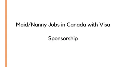 Maid/Nanny Jobs in Canada with Visa Sponsorship