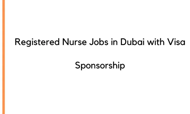 Registered Nurse Jobs in Dubai
