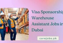 Visa Sponsorship Warehouse Assistant Jobs in Dubai
