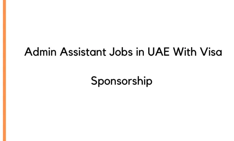 Admin Assistant Jobs in UAE