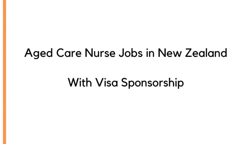 Aged Care Nurse Jobs in New Zealand