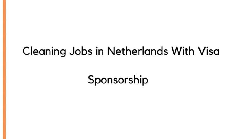 Cleaning Jobs in Netherlands