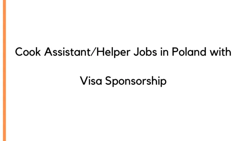 Cook Assistant/Helper Jobs in Poland