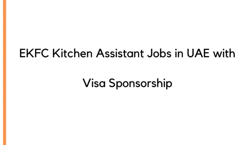 EKFC Kitchen Assistant Jobs in UAE
