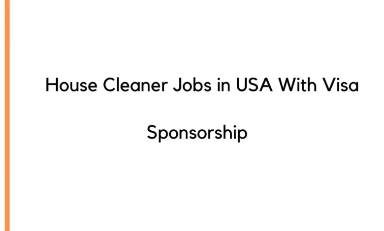 House Cleaner Jobs in USA
