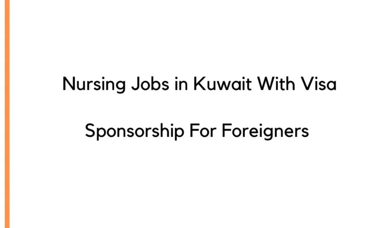 Nursing Jobs in Kuwait