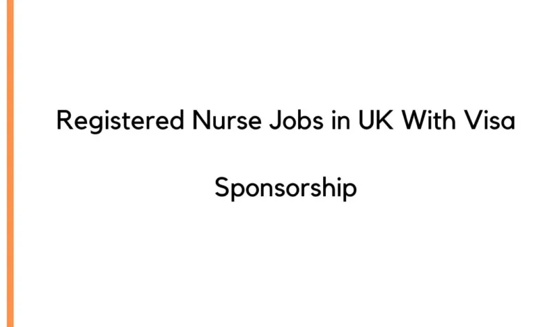 Registered Nurse Jobs in UK