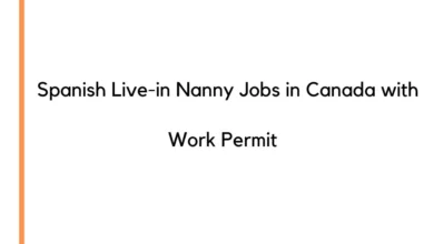 Spanish Live-in Nanny Jobs in Canada